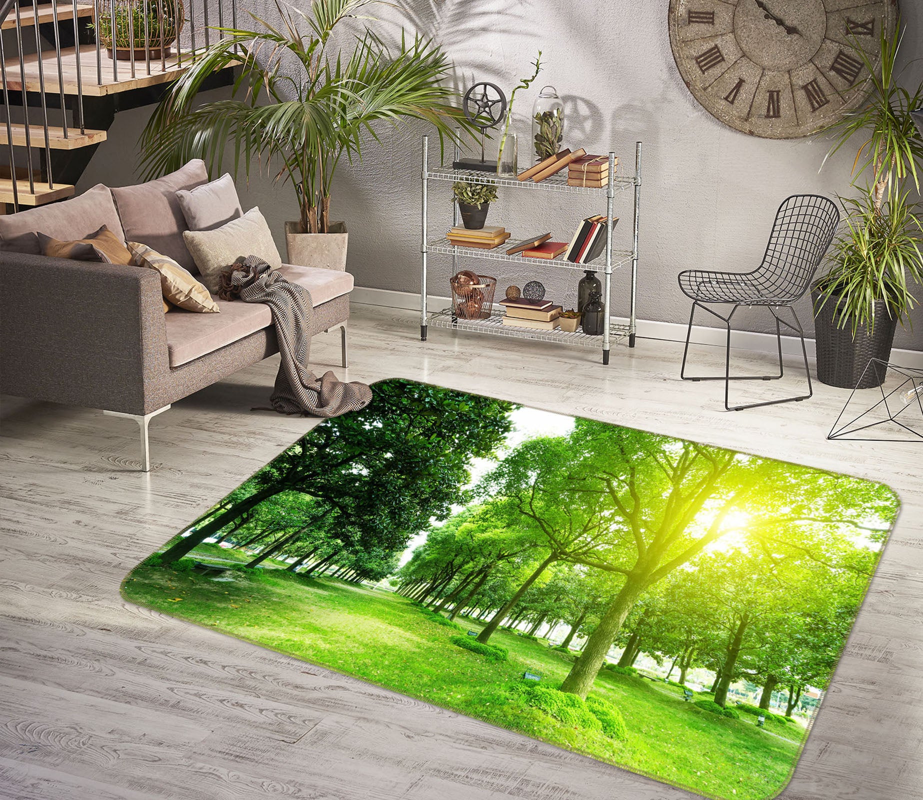 3D Forest 35137 Non Slip Rug Mat