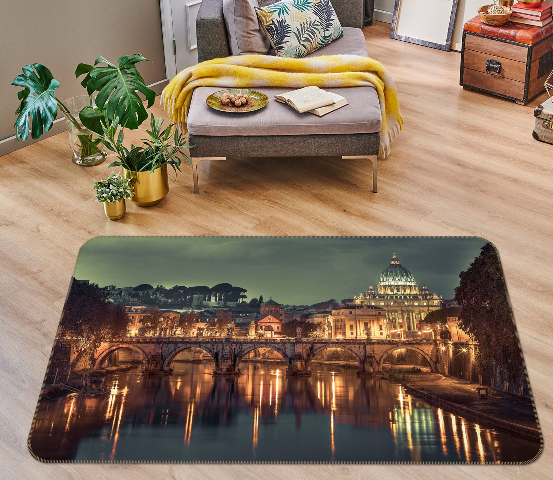 3D Floating Building 83254 Assaf Frank Rug Non Slip Rug Mat