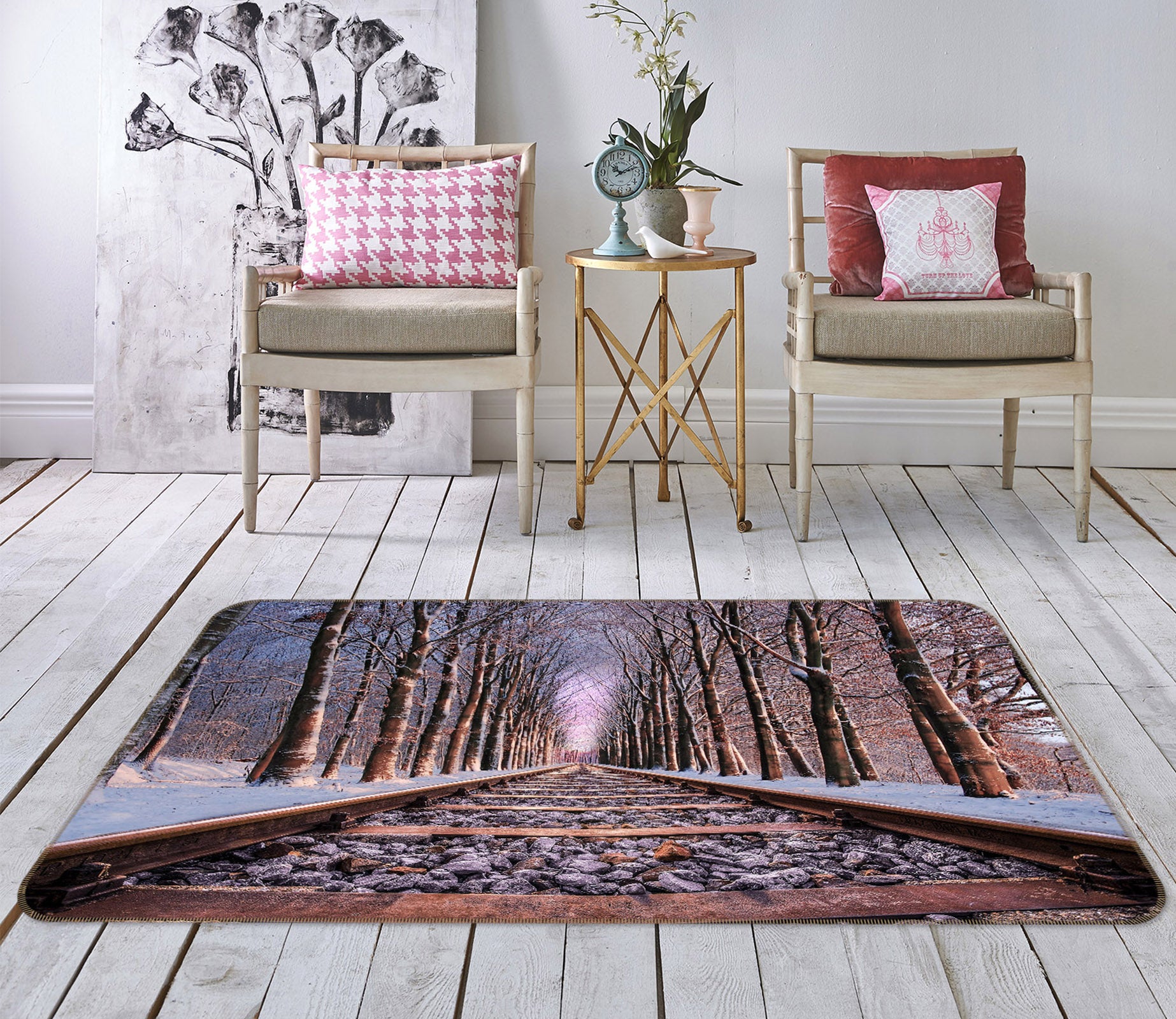 3D Forest Track 68075 Vehicle Non Slip Rug Mat