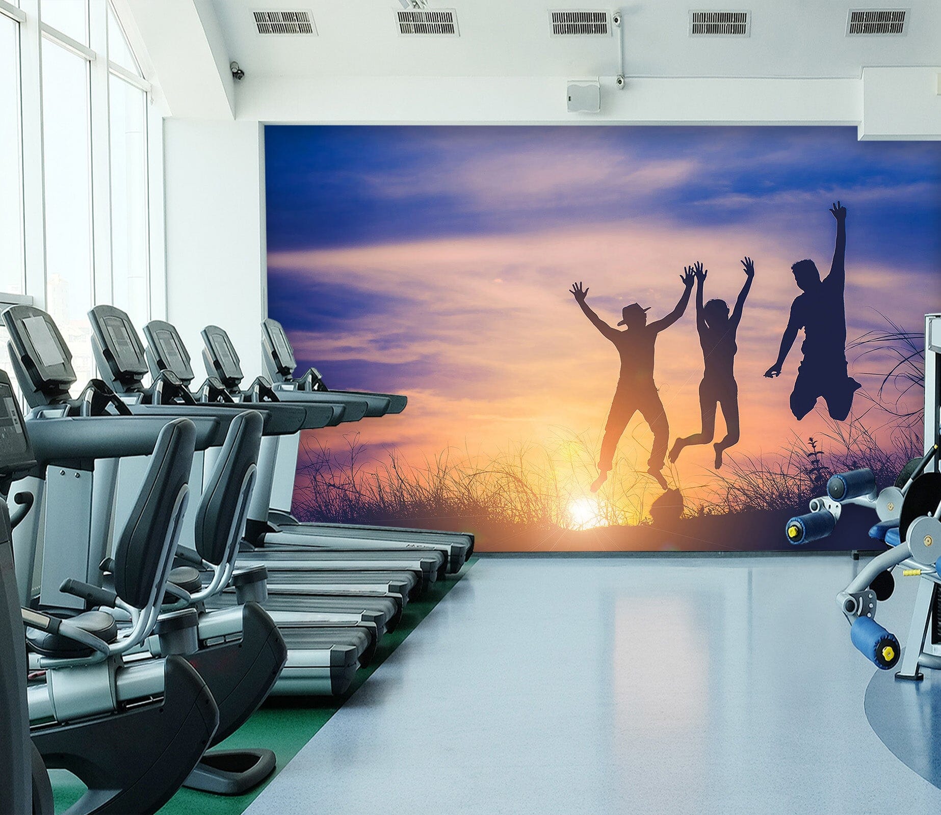 3D Sunrise Jump 276 Wall Murals Wallpaper AJ Wallpaper 2 