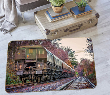 3D Green Train 39006 Vehicle Non Slip Rug Mat