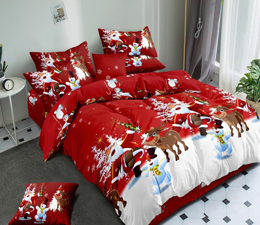 3D Santa Claus 46060 Christmas Quilt Duvet Cover Xmas Bed Pillowcases