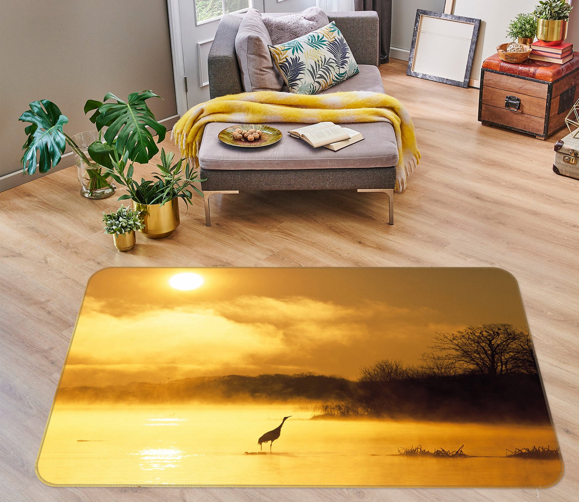 3D Lake Surface 75157 Non Slip Rug Mat