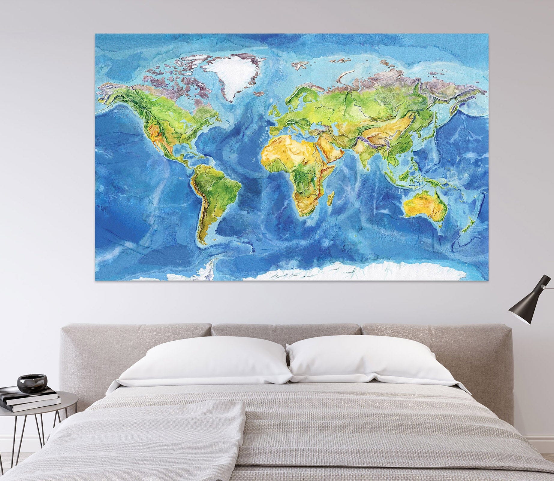 3D Green Island 265 World Map Wall Sticker Wallpaper AJ Wallpaper 2 