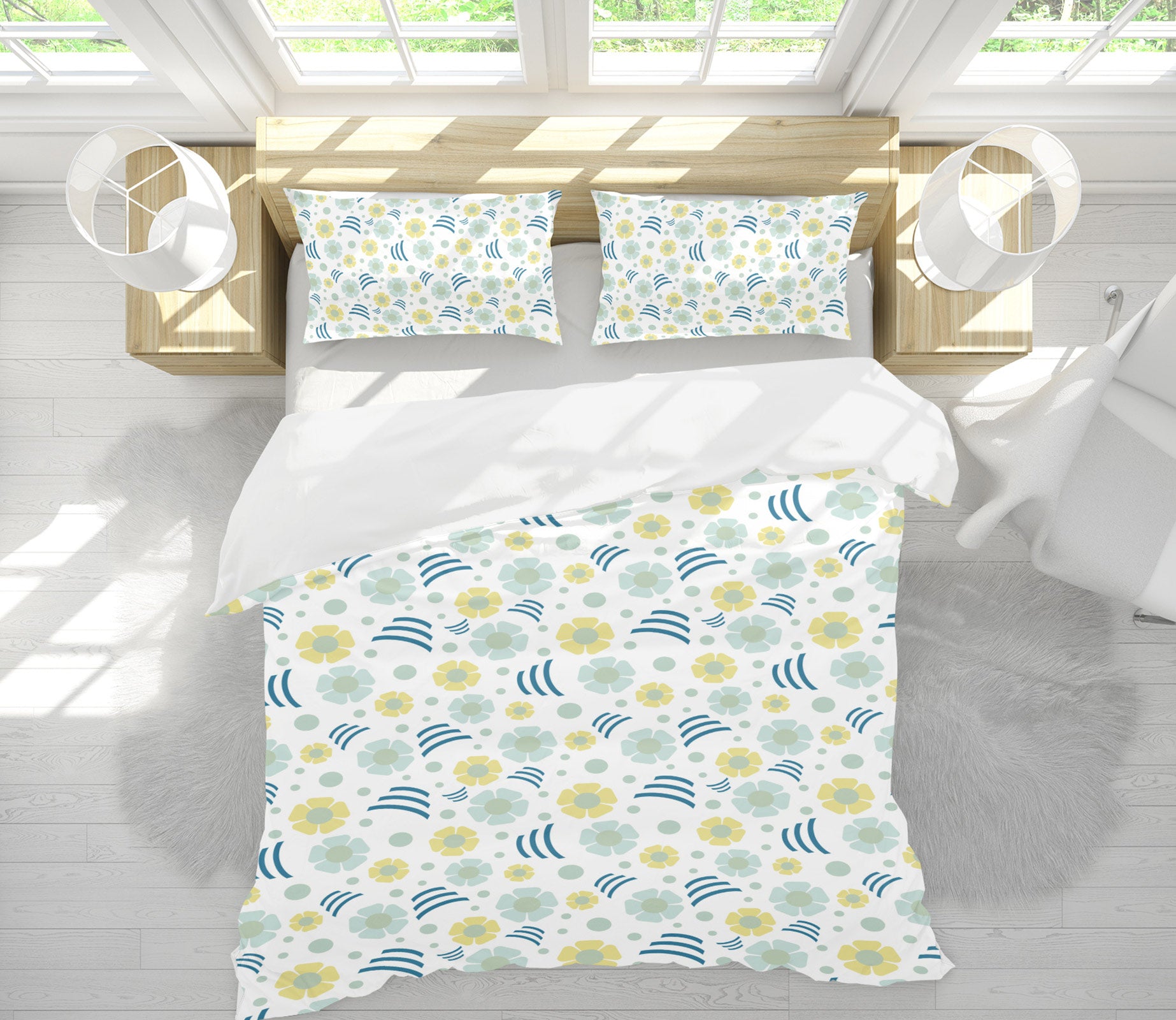 3D Flower Pattern 98162 Kasumi Loffler Bedding Bed Pillowcases Quilt