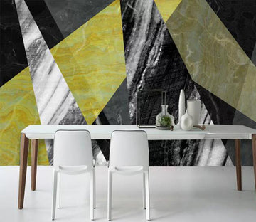 3D Black Triangle WC1065 Wall Murals