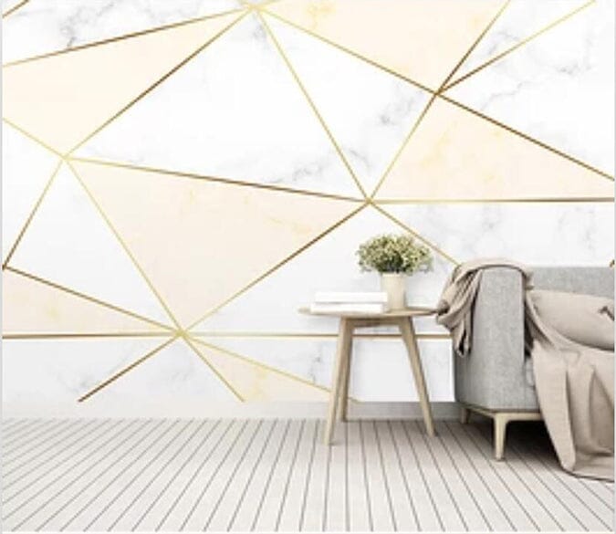 3D Triangle Patchwork 2120 Wall Murals Wallpaper AJ Wallpaper 2 
