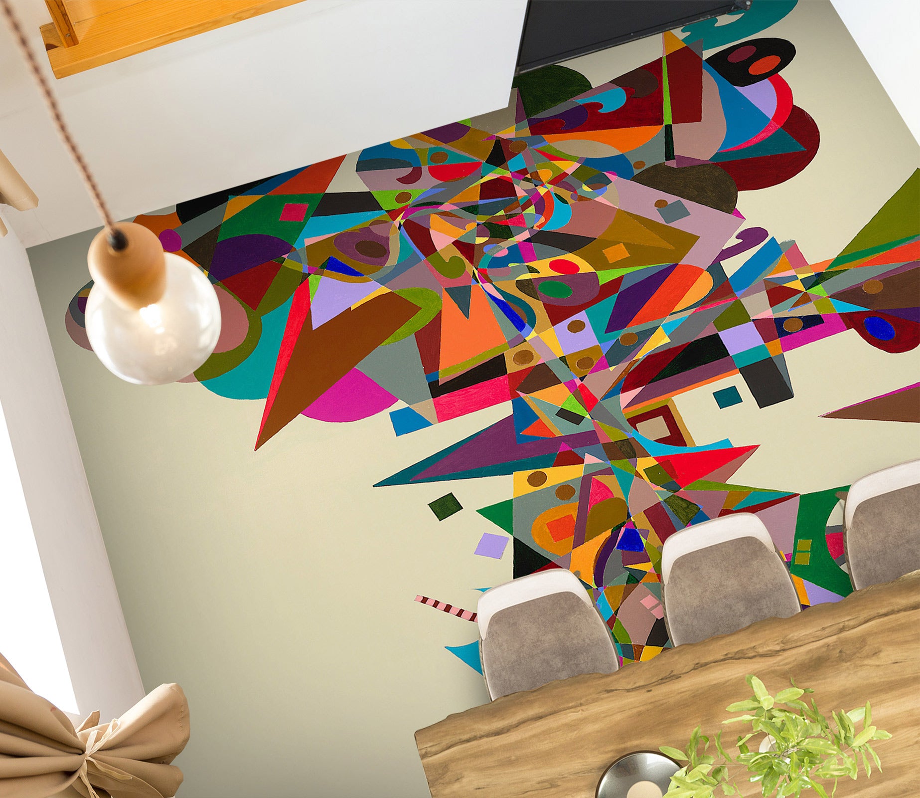 3D Colorful Graphic Pattern 9511 Allan P. Friedlander Floor Mural