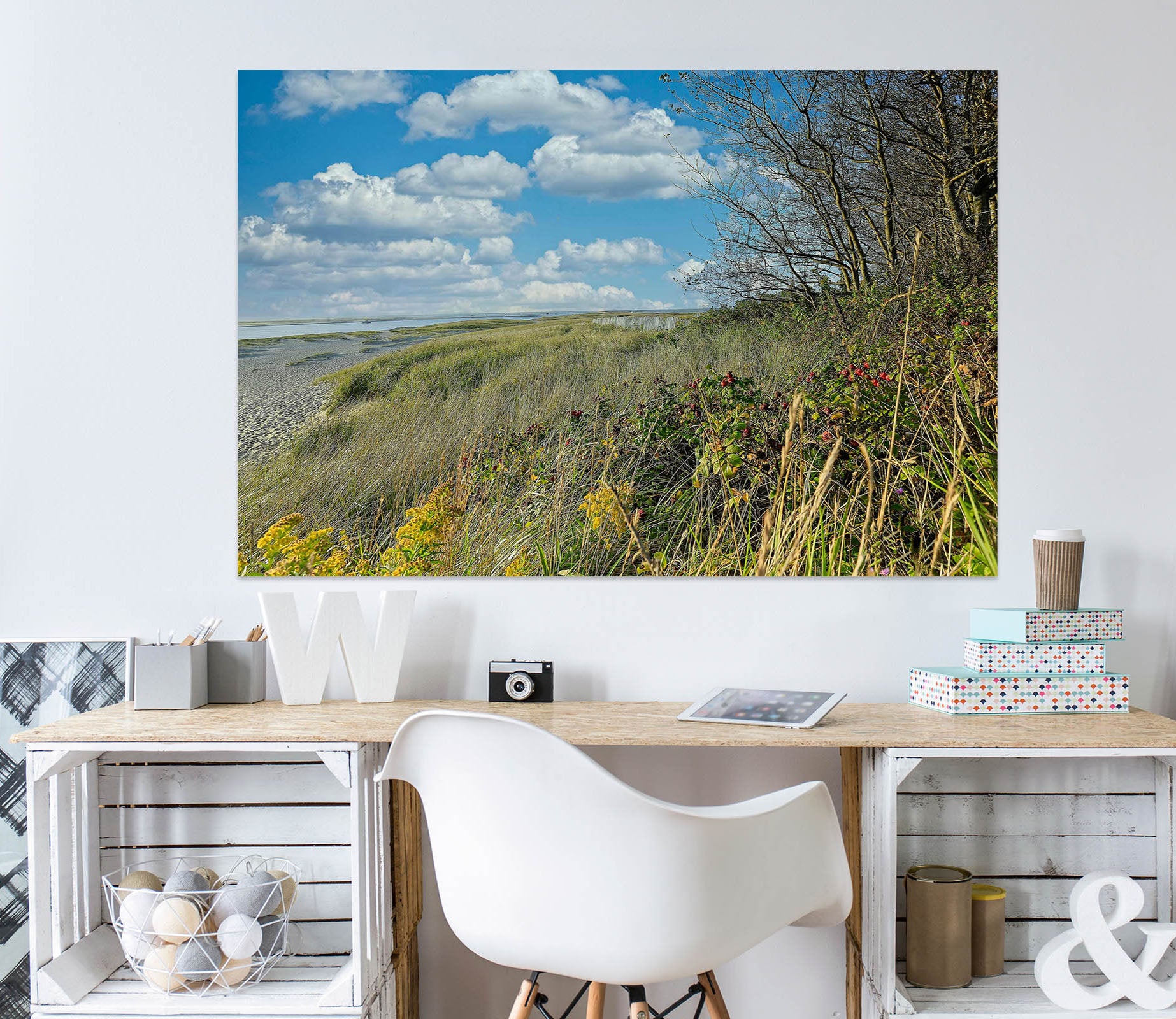 3D Mountain Withered Tree 61195 Kathy Barefield Wall Sticker