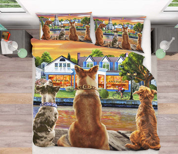 3D Watchdog 2127 Adrian Chesterman Bedding Bed Pillowcases Quilt Quiet Covers AJ Creativity Home 