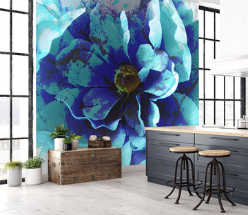 3D Blue Flower 70118 Shandra Smith Wall Mural Wall Murals