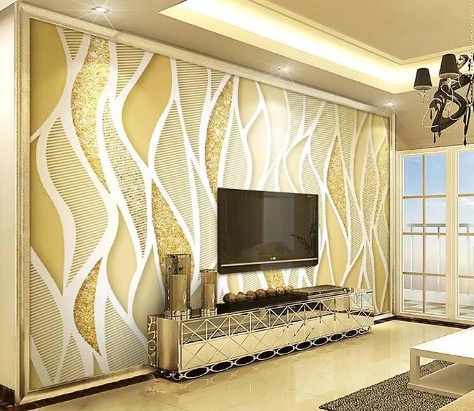 3D Wavy Lines 1009 Wall Murals Wallpaper AJ Wallpaper 2 