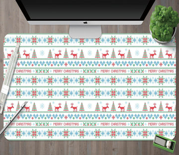 3D Cross Stitch Snowflake 006 Desk Mat Mat AJ Creativity Home 