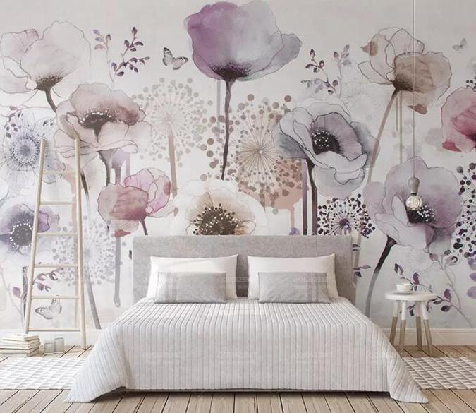 3D Multicolor Flowers 1154 Wall Murals Wallpaper AJ Wallpaper 2 