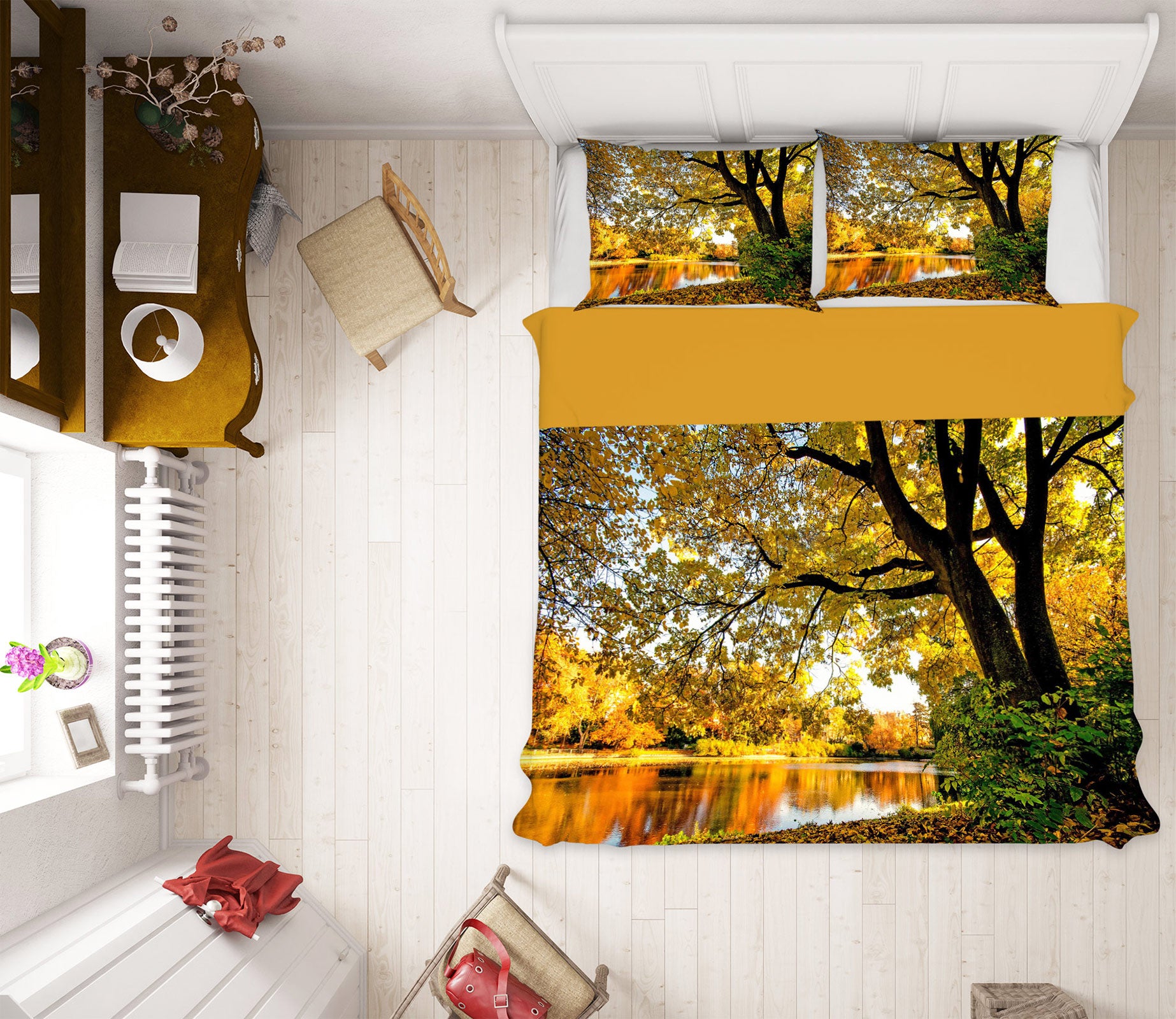 3D Tree 59206 Bed Pillowcases Quilt