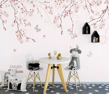 3D Pink Peach 1971 Wall Murals Wallpaper AJ Wallpaper 2 
