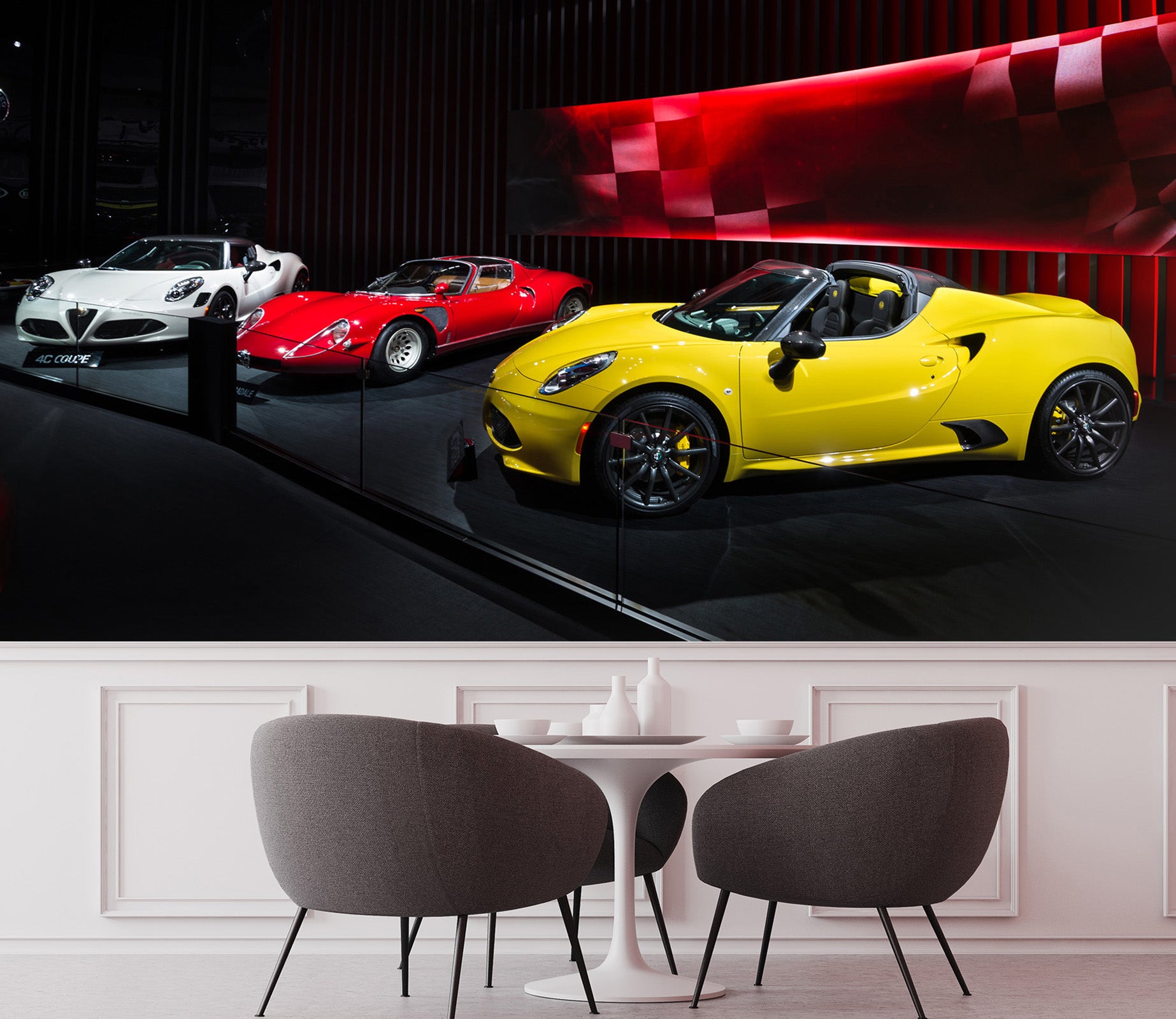 3D Sports Car Show 330 Vehicle Wall Murals