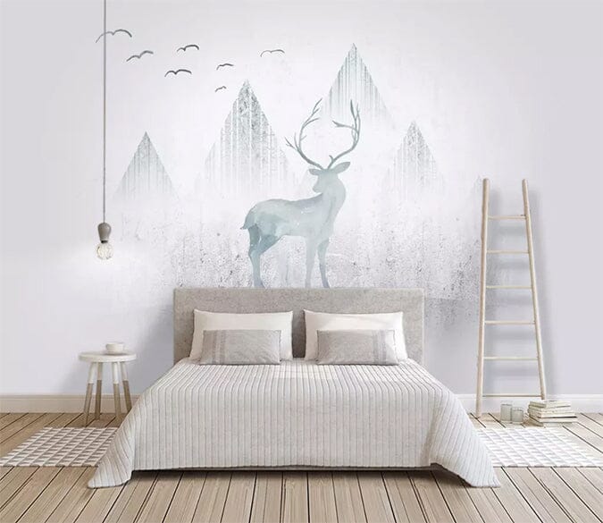 3D Misty Fawn 2302 Wall Murals Wallpaper AJ Wallpaper 2 