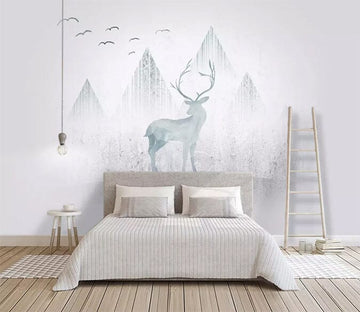 3D Misty Fawn 2302 Wall Murals Wallpaper AJ Wallpaper 2 
