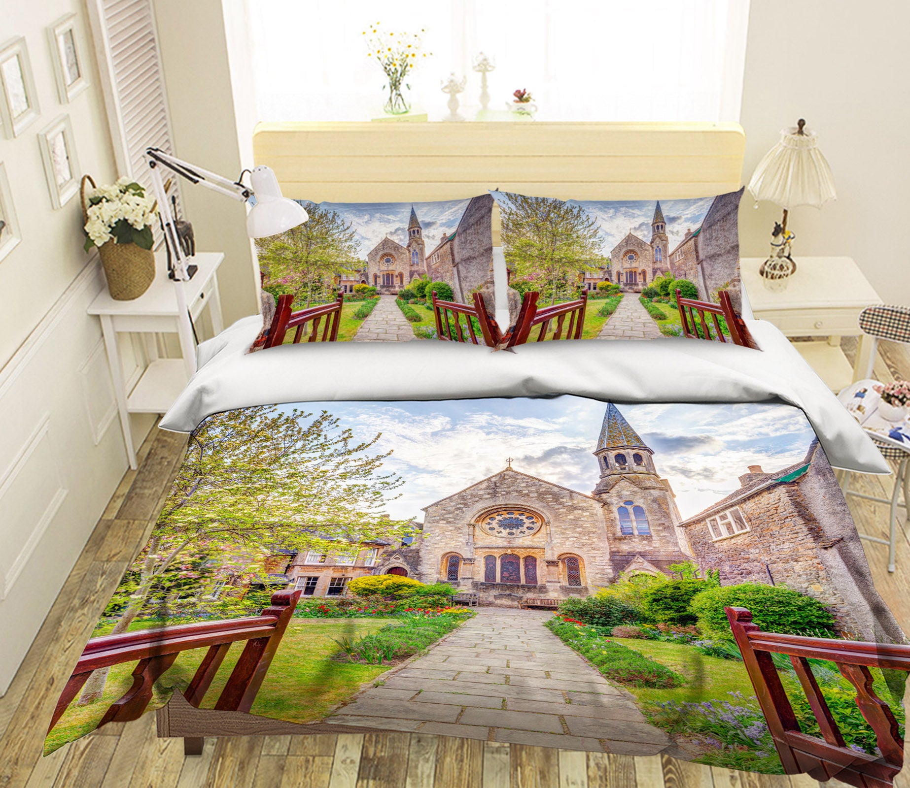 3D Villa Garden 7181 Assaf Frank Bedding Bed Pillowcases Quilt Cover Duvet Cover