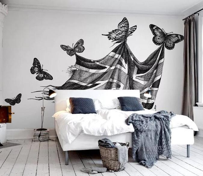 3D Butterfly 1074 Wall Murals Wallpaper AJ Wallpaper 2 