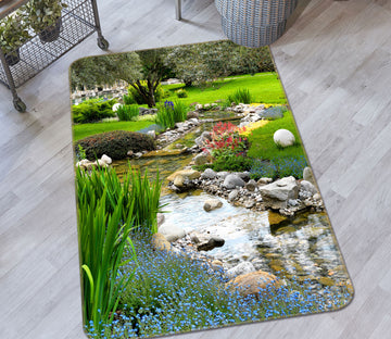 3D Lawn Stream 26020 Non Slip Rug Mat