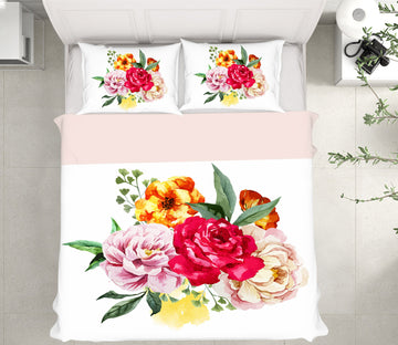 3D Flowers 58205 Bed Pillowcases Quilt