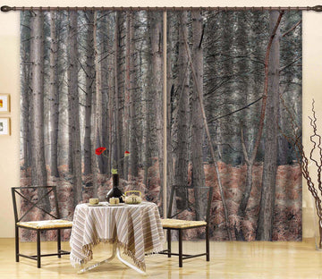 3D Forest Trunk 6410 Assaf Frank Curtain Curtains Drapes