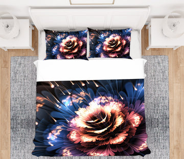 3D Colored Flower 12205 Bed Pillowcases Quilt