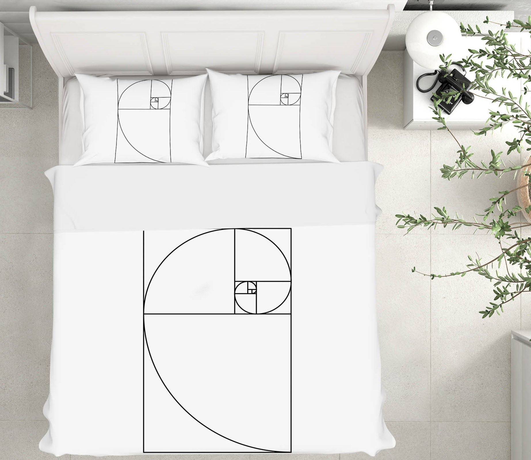 3D White Pattern 201 Boris Draschoff Bedding Bed Pillowcases Quilt