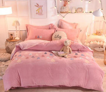 3D Pink Tree 20071 Bed Pillowcases Quilt