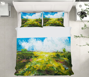 3D Blue Sky Field 1130 Allan P. Friedlander Bedding Bed Pillowcases Quilt
