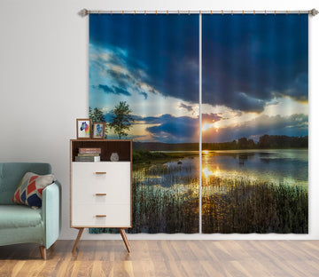 3D Sky Lake 86065 Jerry LoFaro Curtain Curtains Drapes