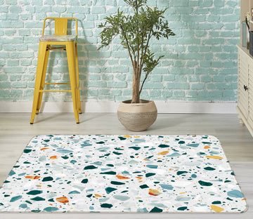 3D Stone Broken Pattern 25228 Non Slip Rug Mat