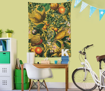 3D Orange Blossom 5376 Uta Naumann Tapestry Hanging Cloth Hang