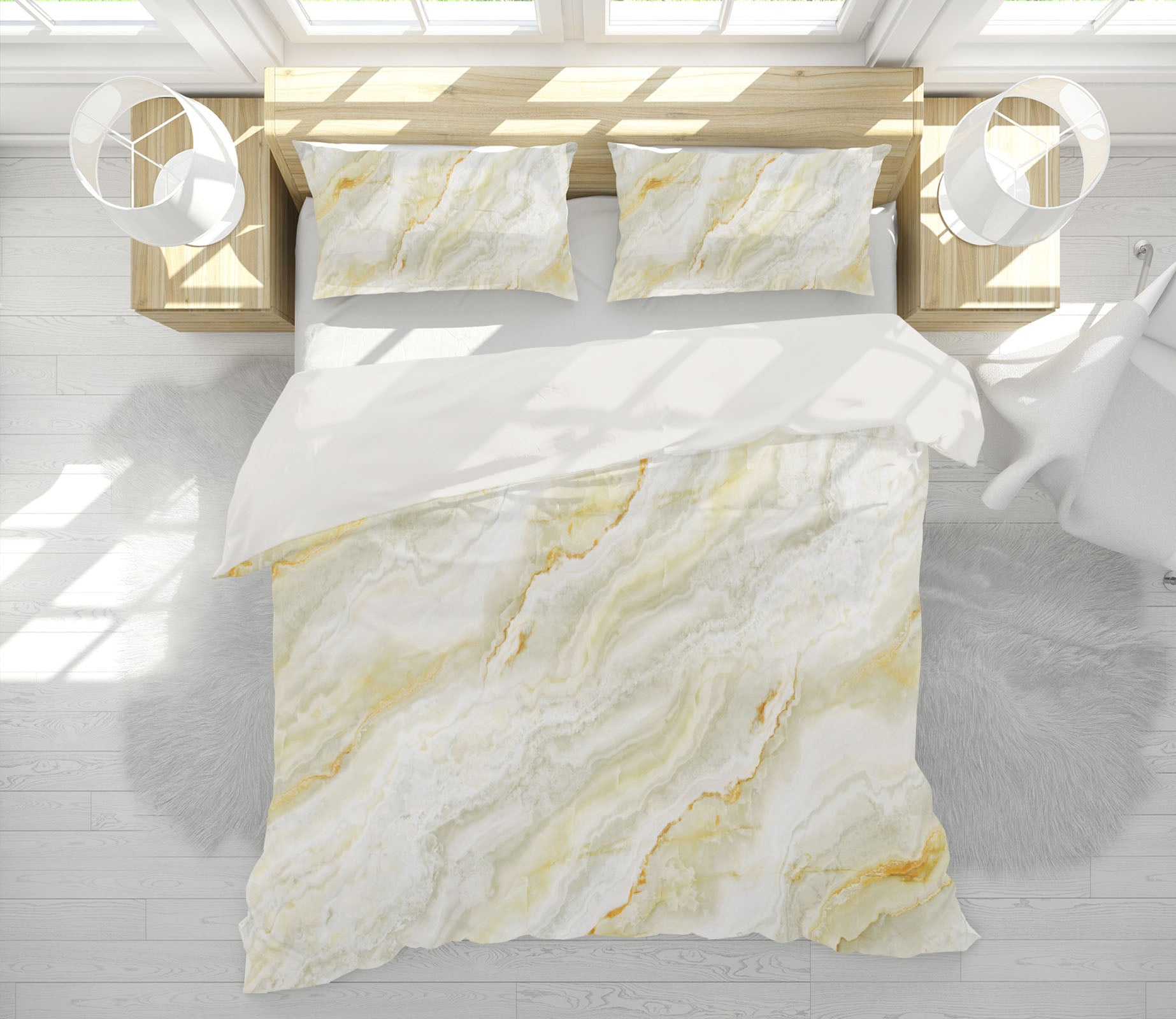 3D Marbling 15219 Bed Pillowcases Quilt