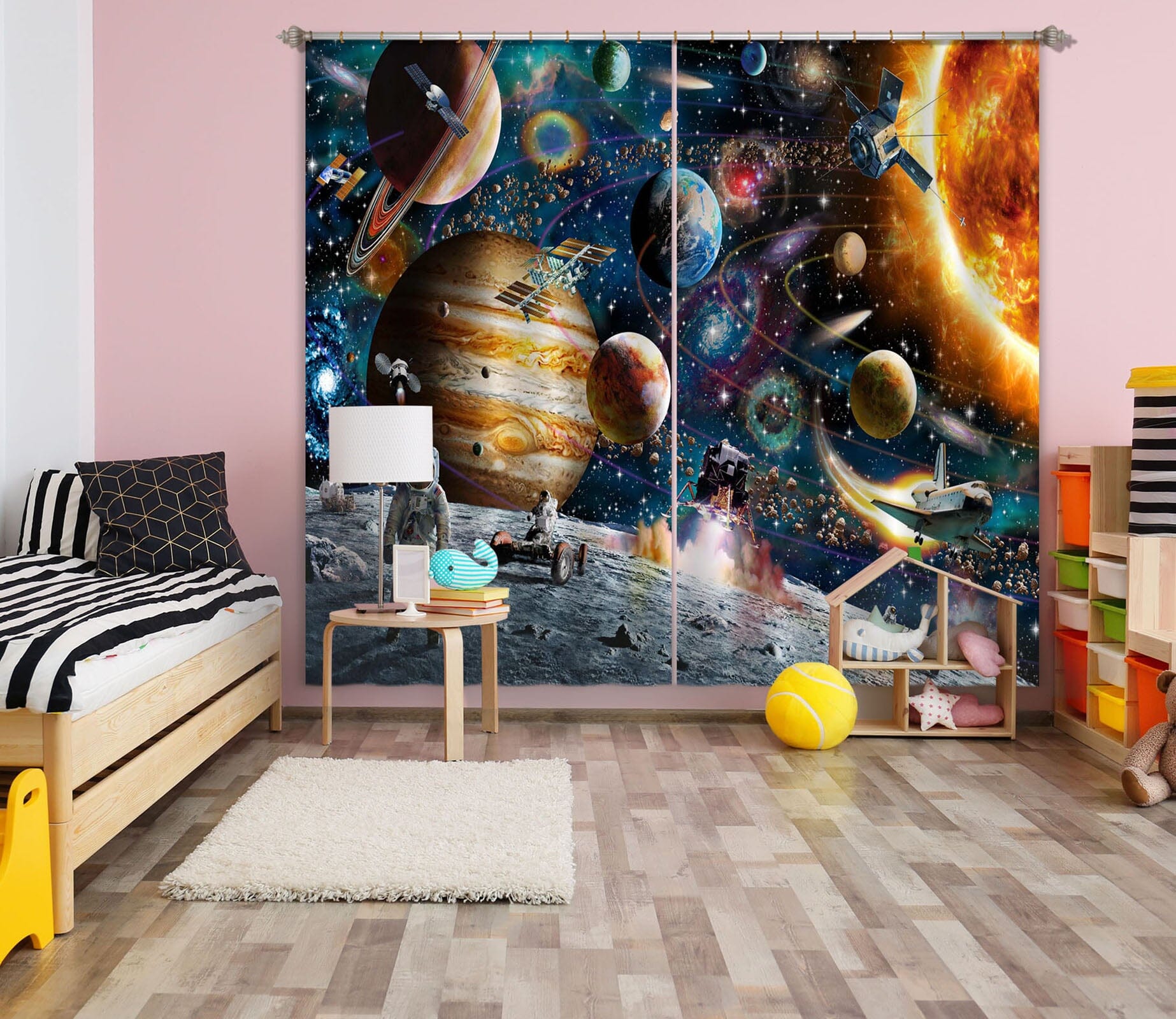 3D Space Odyssey 044 Adrian Chesterman Curtain Curtains Drapes Curtains AJ Creativity Home 
