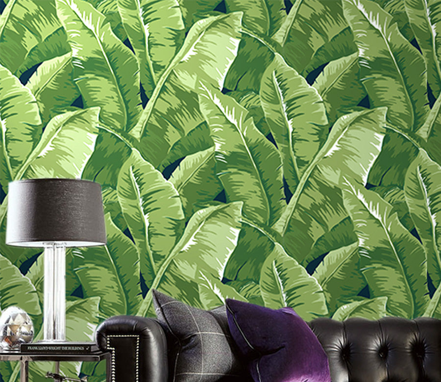 3D Forest Leaves WG313 Wall Murals