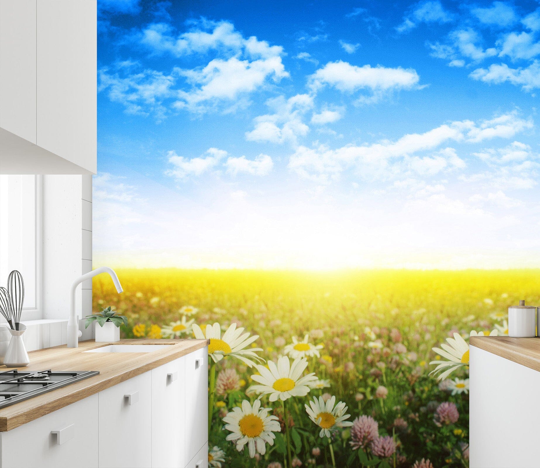 3D Flower Field 146 Wall Murals Wallpaper AJ Wallpaper 2 