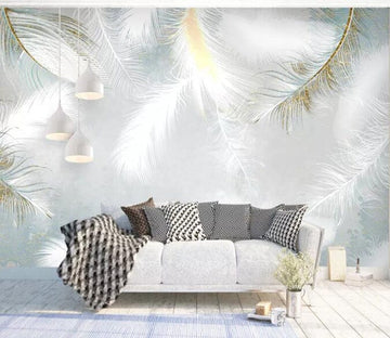 3D White Feather 1778 Wall Murals Wallpaper AJ Wallpaper 2 