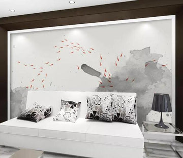 3D Abstract Goldfish 1413 Wall Murals Wallpaper AJ Wallpaper 2 
