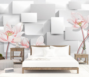 3D Simple Flowers 1525 Wall Murals Wallpaper AJ Wallpaper 2 