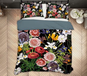 3D Color Peony Flower 116 Uta Naumann Bedding Bed Pillowcases Quilt Quiet Covers AJ Creativity Home 