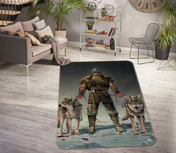 3D People Wolf 84240 Vincent Hie Rug Non Slip Rug Mat