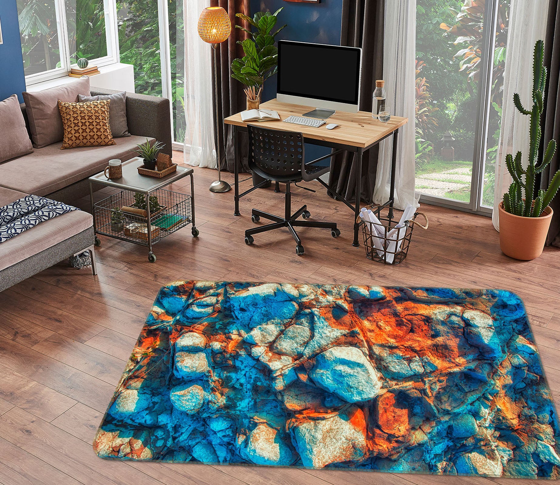 3D Pattern 35123 Non Slip Rug Mat