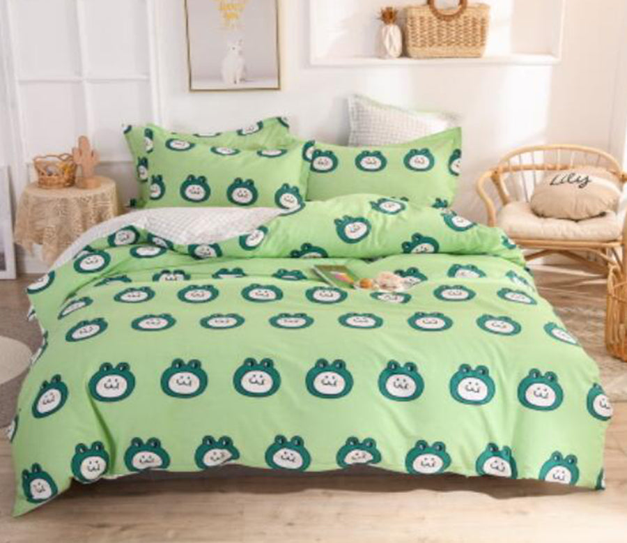 3D Frog Pattern 30199 Bed Pillowcases Quilt