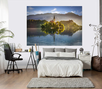 3D Forest Lake 113 Marco Carmassi Wall Sticker Wallpaper AJ Wallpaper 2 