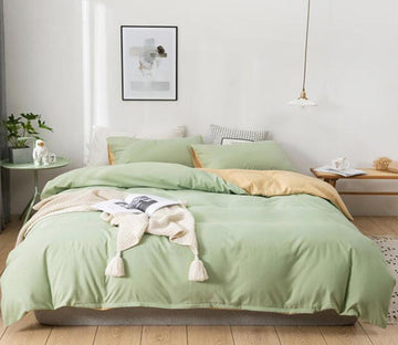 3D Light Green 2083 Bed Pillowcases Quilt