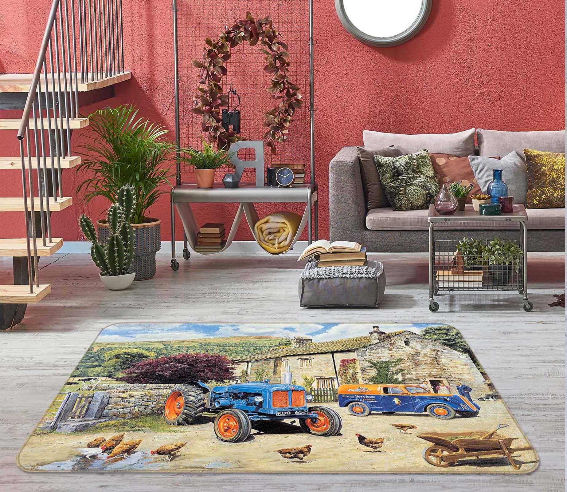 3D The New Major 1112 Trevor Mitchell Rug Non Slip Rug Mat Mat AJ Creativity Home 