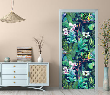 3D Flower Bush 25165 Door Mural